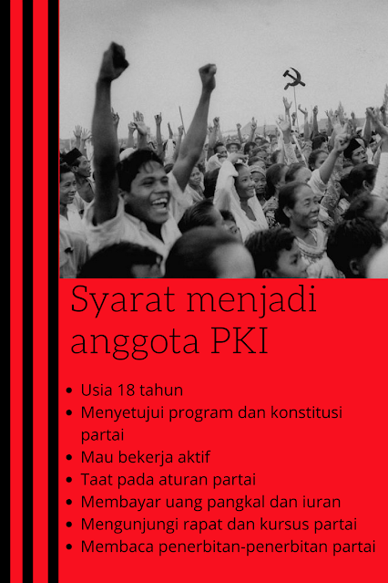 syarat menjadi anggota PKI