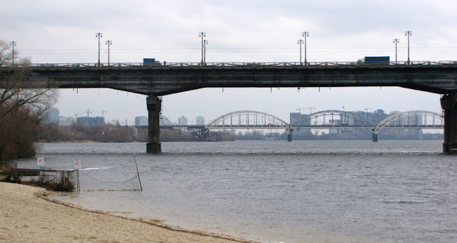 мост Патона и железнодорожный мост