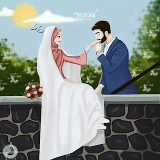 muslim islamic husband wife pic