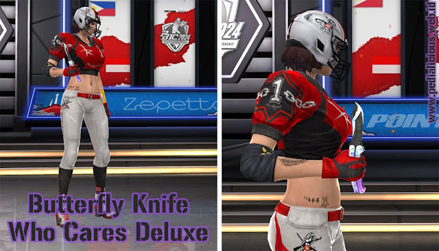 Preview Senjata Butterfly Knife Who Cares Deluxe Point Blank Zepetto Indonesia