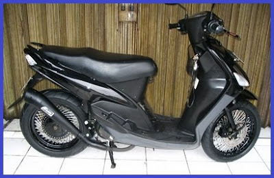 modifikasi motor mio hitam 2 terkeren