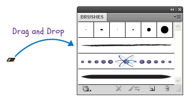 Mengubah path menjadi pattern brush pada Adobe Illustrator