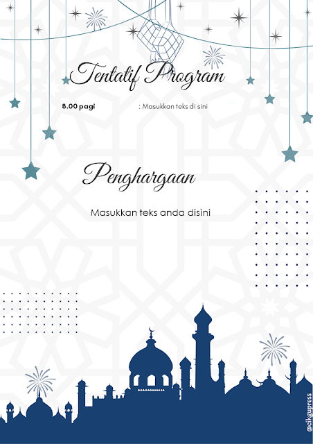 Buku Program Sambutan Aidifitri