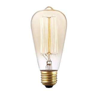 Farmhouse Style edison light bulb, Chic on a Shoestring Decorating