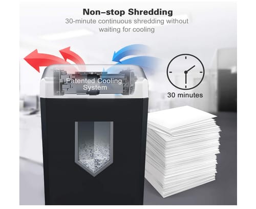 Bonsaii 14-Sheet 30-Minute Cross-Cut Shredder