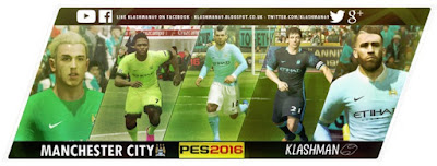 PES 2016 Manchester City F.C. Kit Pack by klashman69