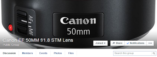 Join the Canon EF 50mm f/1.8 STM Lens Facebook Group