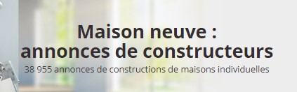 la page d’annonces de constructeurs de maisons individuelles