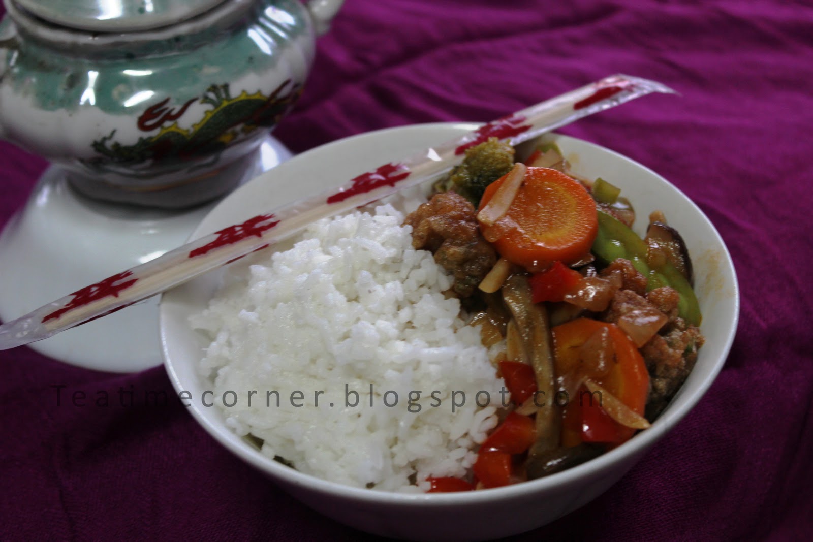 Chinese Food Week NCC: Rice Bowl dengan Bola Ayam Udang by 