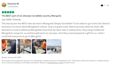 review on Mongolian Cooking Class in Ulaanbaatar