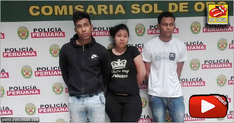 Tres venezolanos capturados en Perú portando armas de guerra