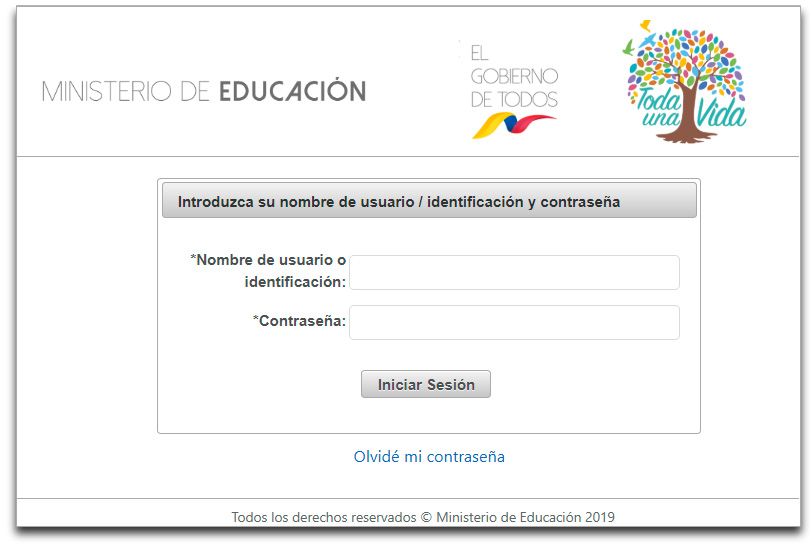 Consultar Notas de Estudiantes - Ministerio de Educación Ecuador