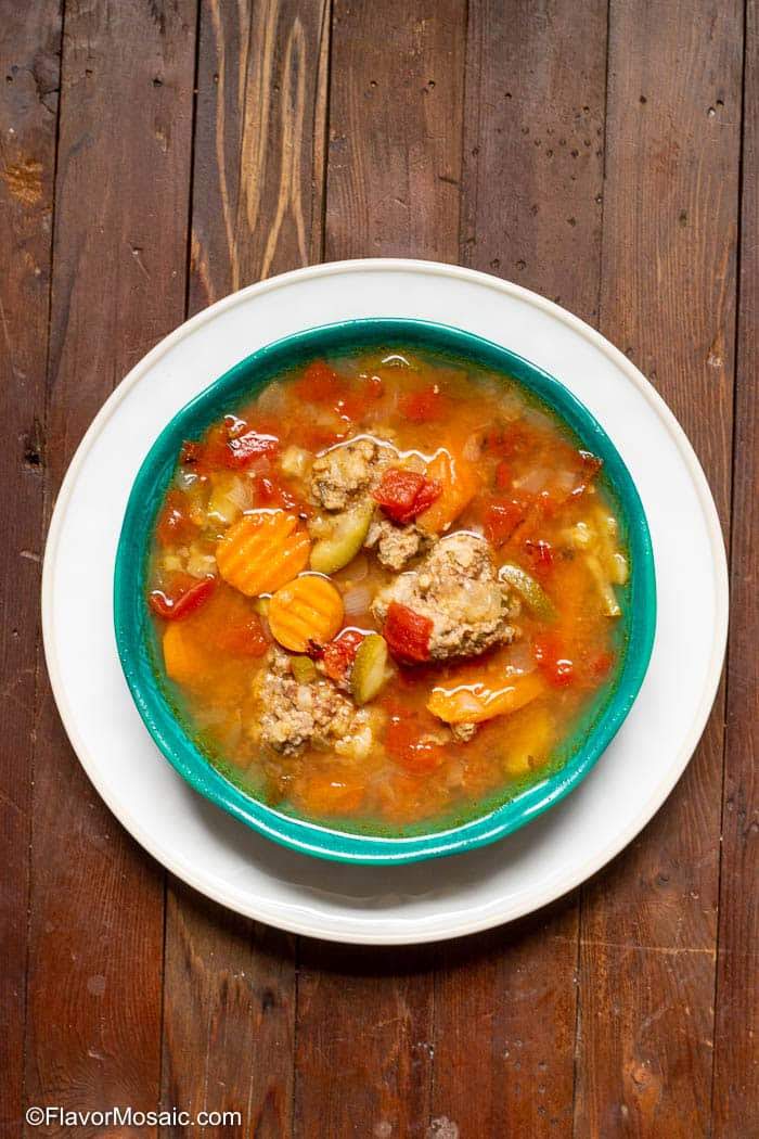 Albondigas Soup (Mexican Meatball Soup) | Flavor Mosaic