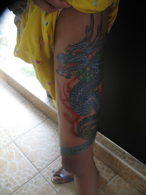 Dragon From Hip to Ankle