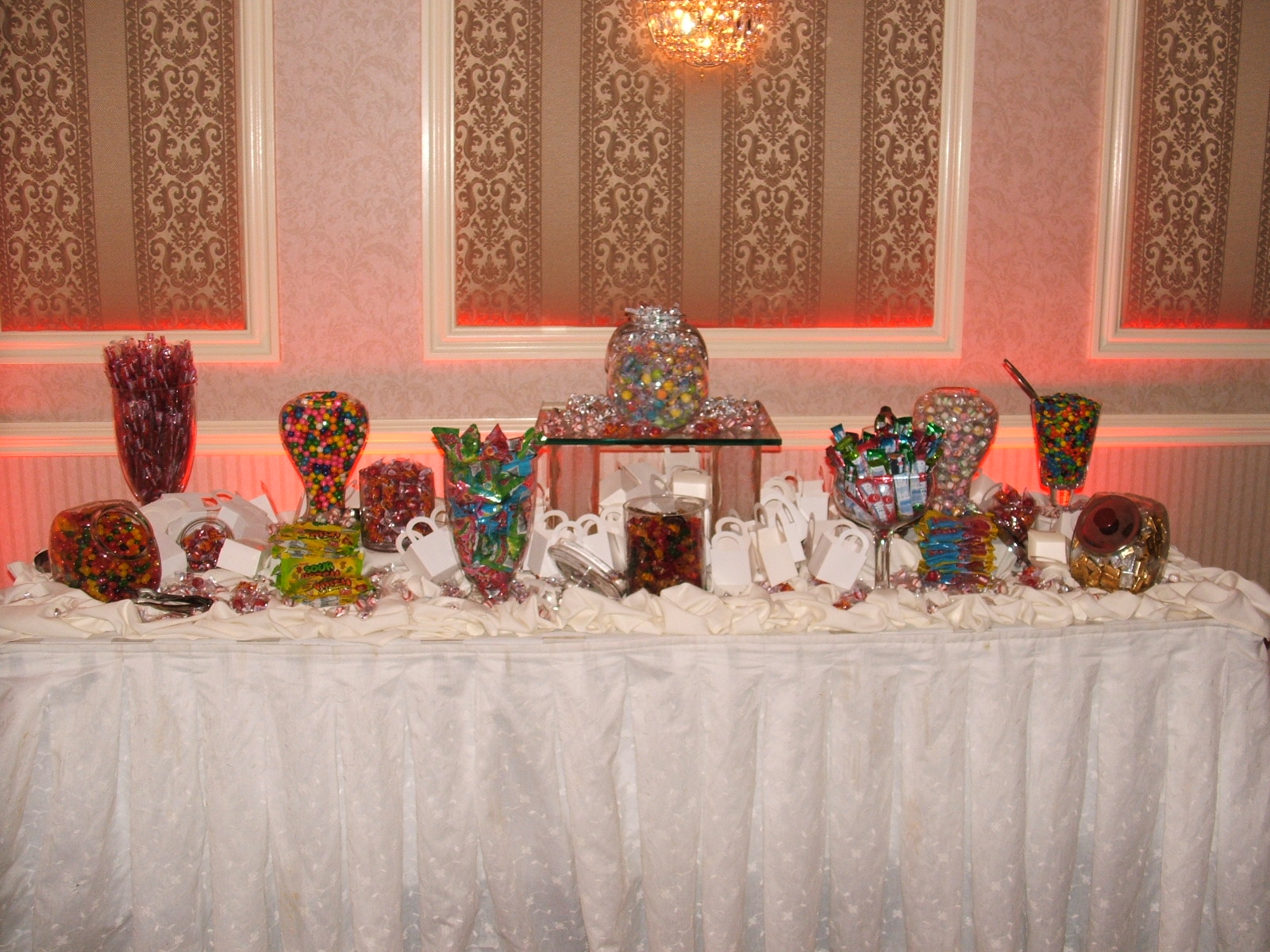 fall wedding candy buffet