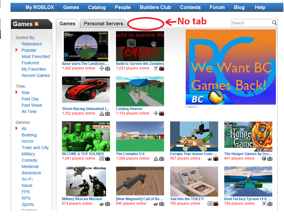 Roblox News Where Have Bc Games Gone - online roblox membership