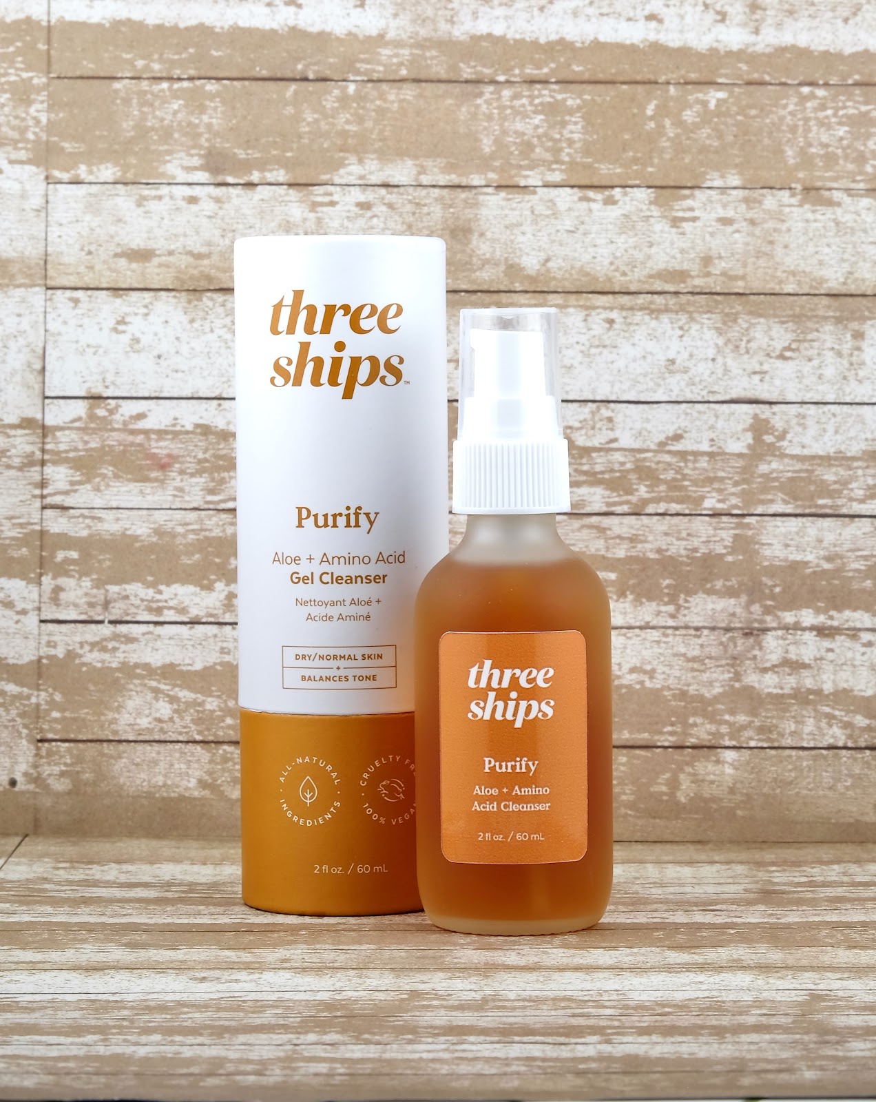 Three Ships Beauty | Purify Aloe + Amino Acid Cleanser, Radiance Grape Stem Cell + Squalane Day Cream & Dew Drops Mushroom Hyaluronic Acid + Vitamin C Serum: Review