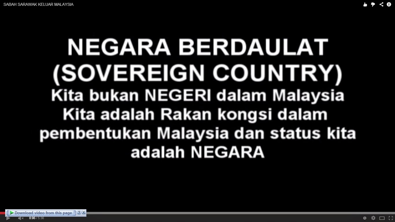 Sabah Dan Sarawak Sudah Keluar Dari Negara Malaysia ~ all ...