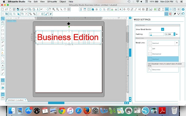 Silhouette tutorial, Silhouette Studio, weeding lines, business edition