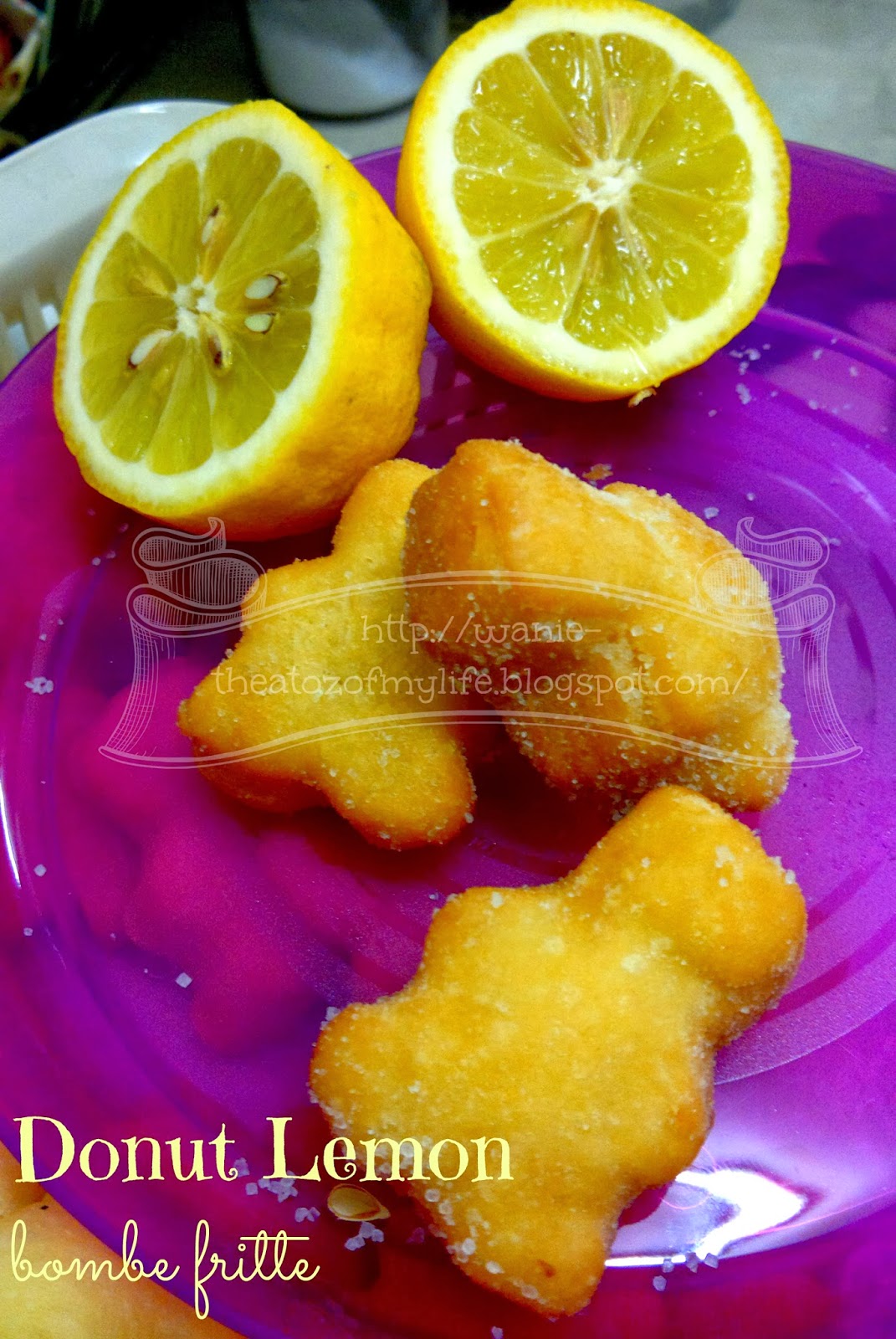 Kebun sejemput: Donut Lemon Tanpa Telur - Bombe Fritte 