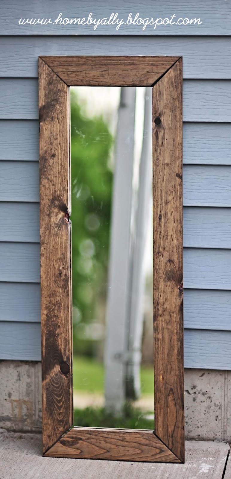 DIY: Rustic Mirror  Home by Ally