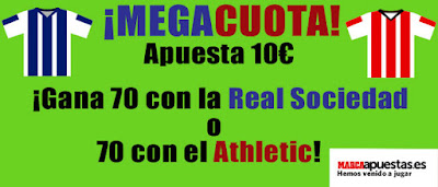 marca apuestas megacuota Real Sociedad vs Athletic Liga España 27 septiembre