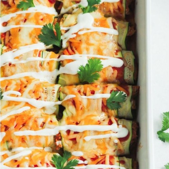 Chicken Zucchini Enchiladas – Low Carb Recipe #lowcarb #glutenfree