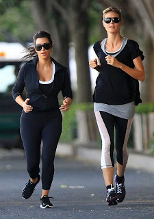 Kim Kardashian Jogging