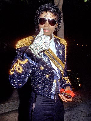  of one of Michael Jackson's military outfits and Liberace's drapes 