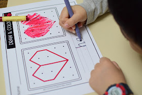 Geoboard Draw and Color Game