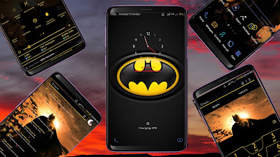Batman Theme for Samsung Android Oreo & Nougat