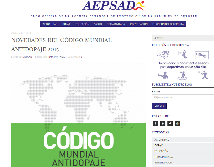  http://blog.aepsad.es/novedades-del-codigo-mundial-antidopaje-2015/