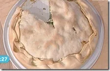 Torta rustica con ricotta e spinaci