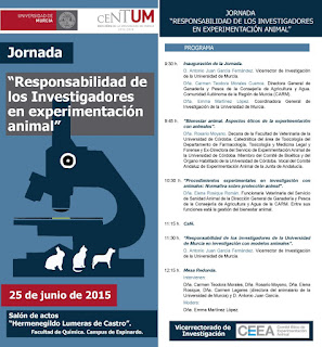 Jornada “Responsabilidad de los Investigadores en experimentación animal”.