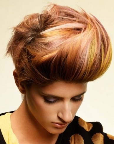 Voguish Colorful Hair Highlights 