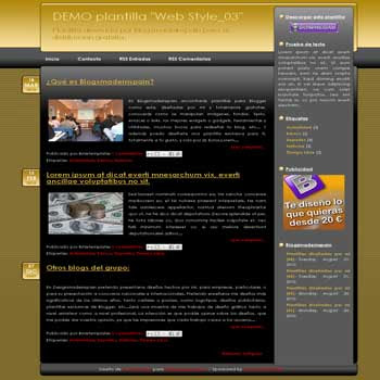 Web Style_03 free blogger template for business blog