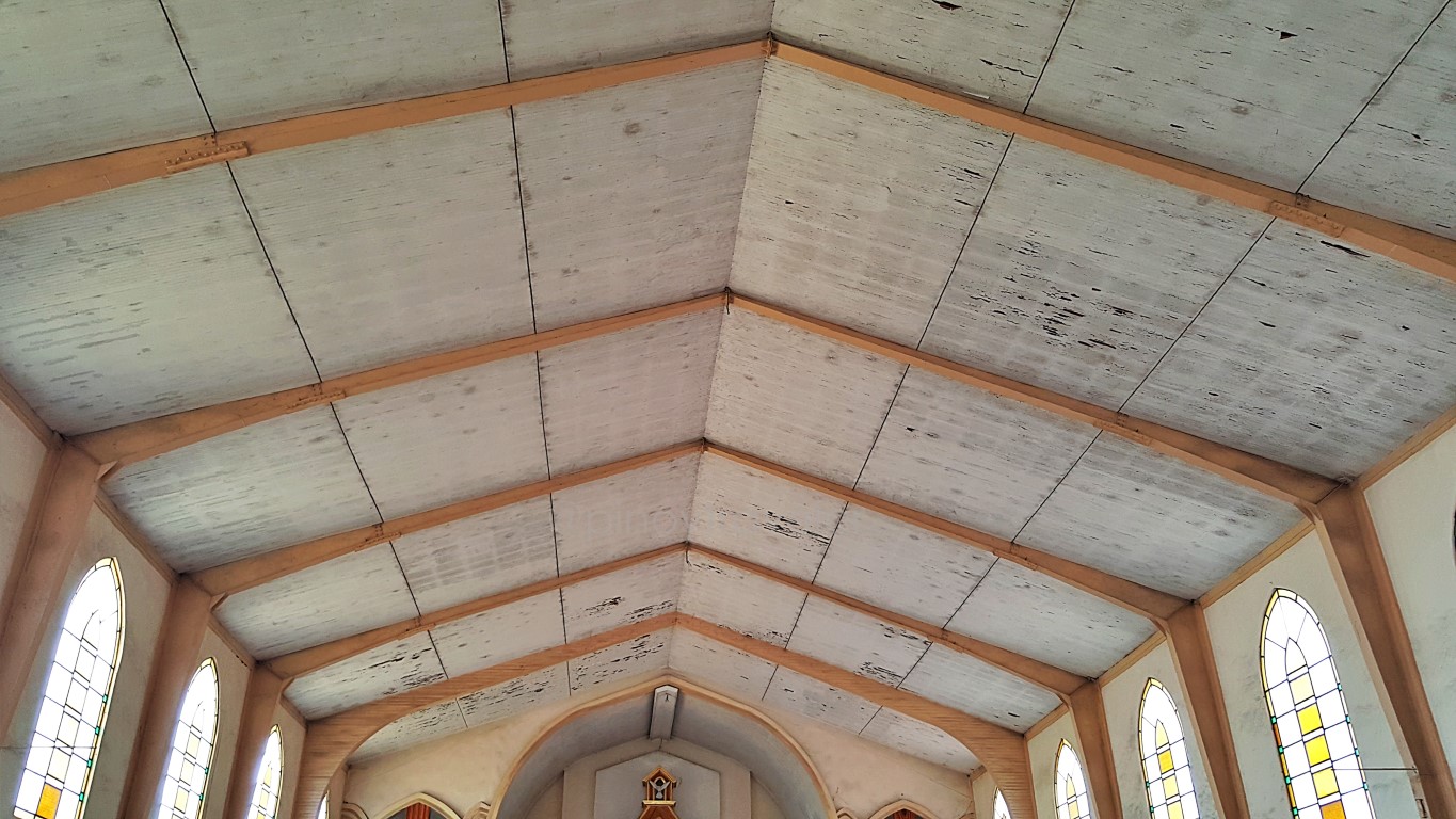 decayed ceiling of the Our Lady of Victory Parish Church in Victorias City Negros Occidental