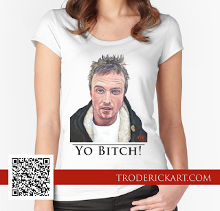 Jesse Pinkman Yo Bitch t shirt by Boulder artist Tom Roderick