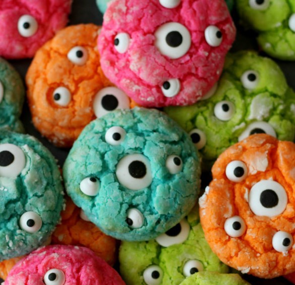 GOOEY MONSTER COOKIE RECIPE #desserts #holiday