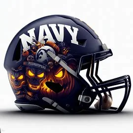 Navy Midshipmen Halloween  Concept Helmets