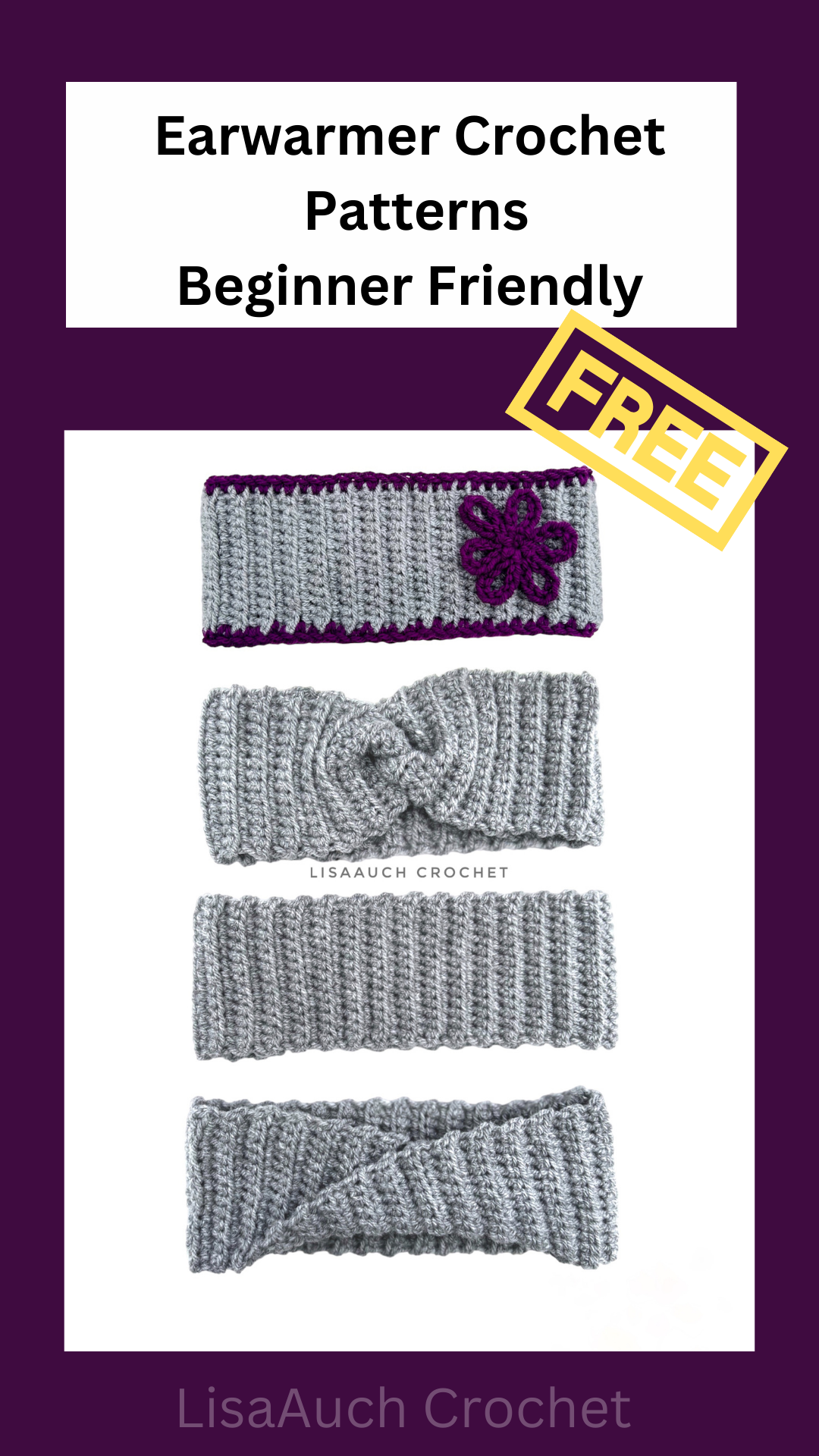 easy crochet ear warmer pattern free, ear warmer crochet patterns free, headband ear warmer crochet pattern