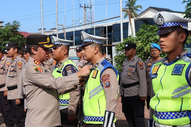 Kapolres Batu Bara Melaksanakan Apel Pergeseran Pasukan Dalam Rangka F1H2O