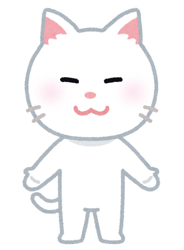 白い猫のキャラクター かわいいフリー素材集 いらすとや