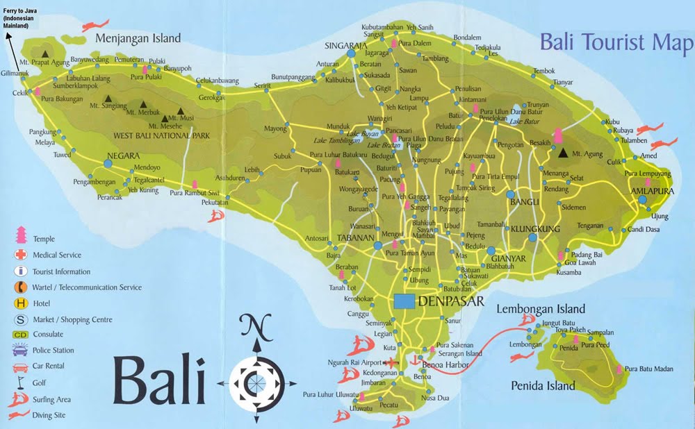 Map Of Indonesia And Bali. Bali Island is part of the