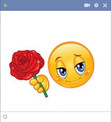 Rose facebook smiley