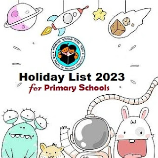 Holiday List of Primary Schools for 2023