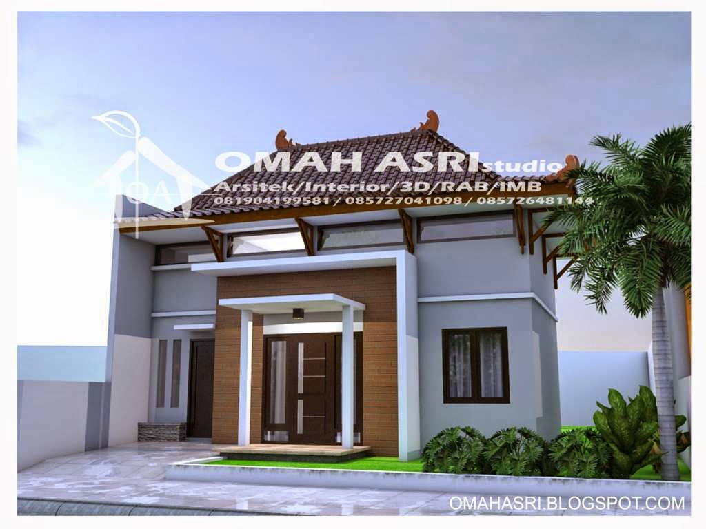 Omah Asri Studio Desain Rumah Type 45 Fasad Joglo