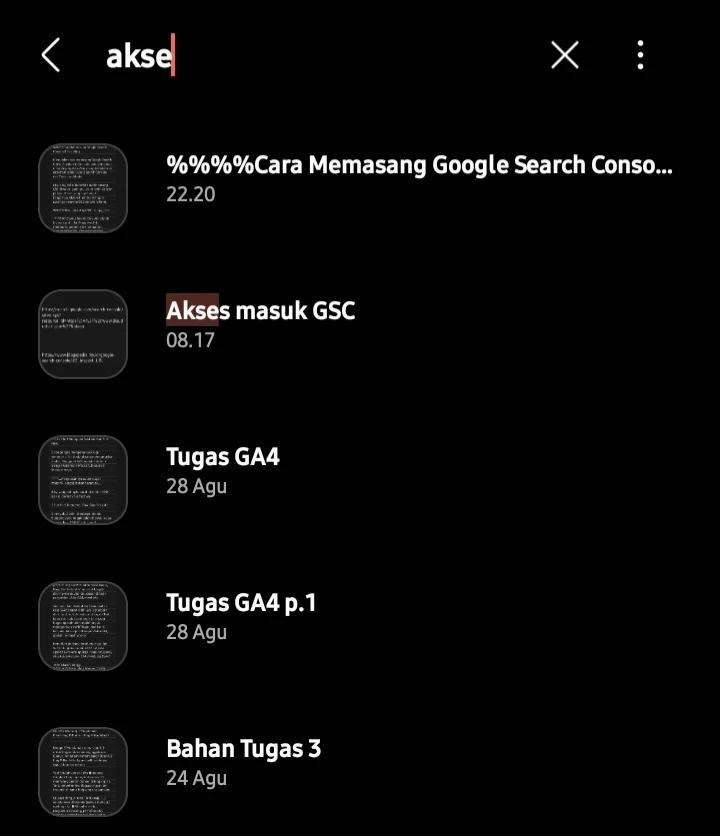 Akses masuk akun GSC
