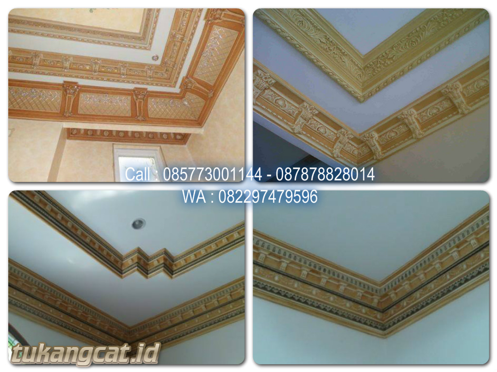 Galeri Contoh Cat  Motif Wash Plafon  Gypsum  Tukang Cat 