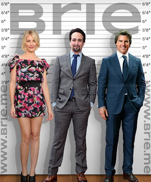 Lin-Manuel Miranda standing with Cameron Diaz and Tom Cruise